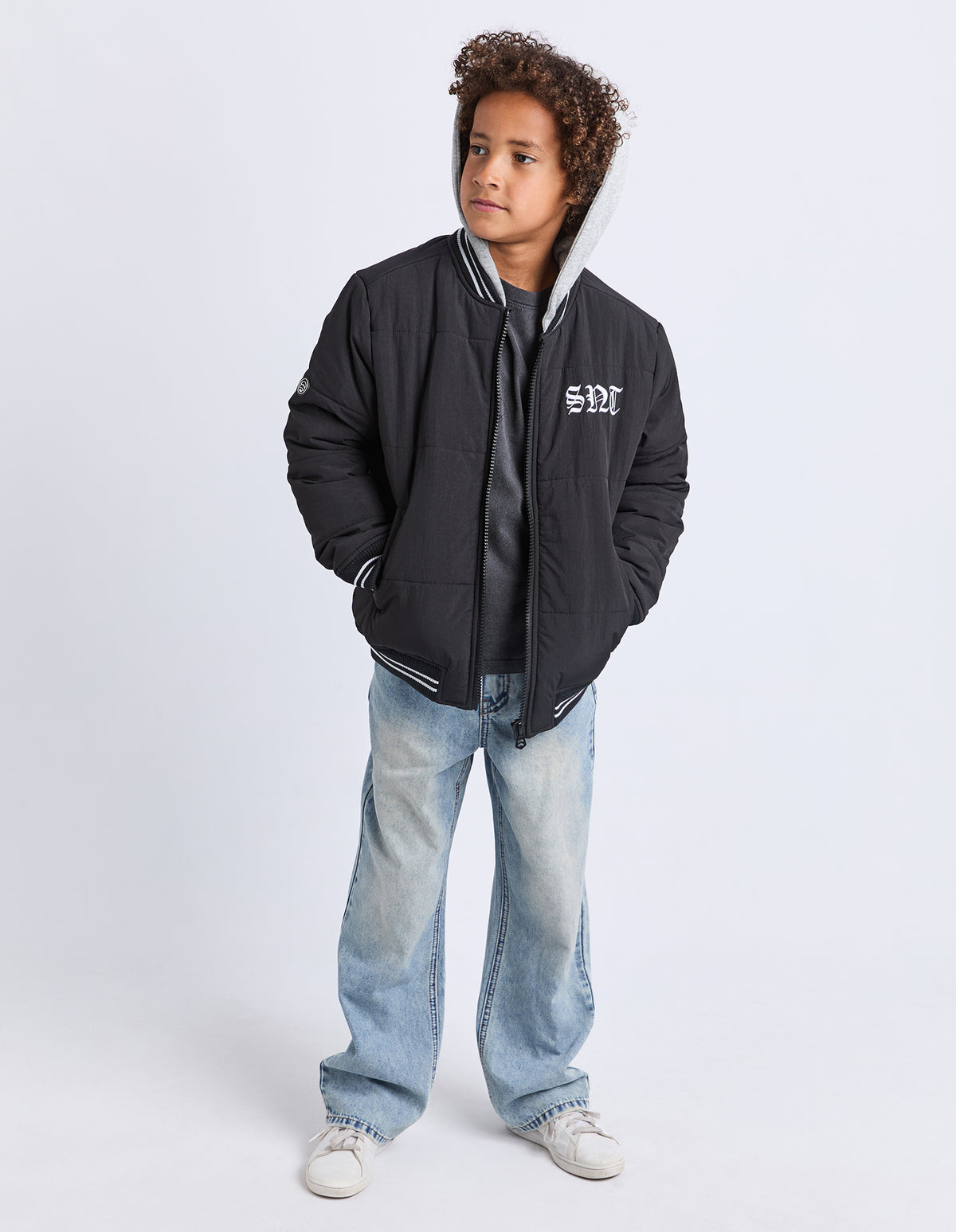 Teen Global Bomber Black