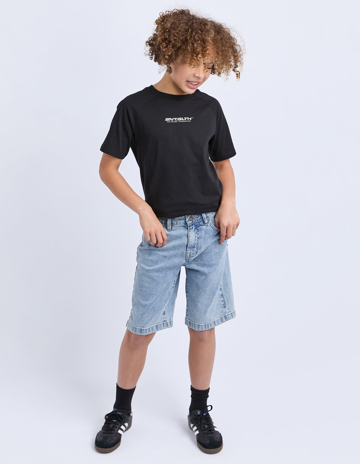 Teen Overturn Jort Blue