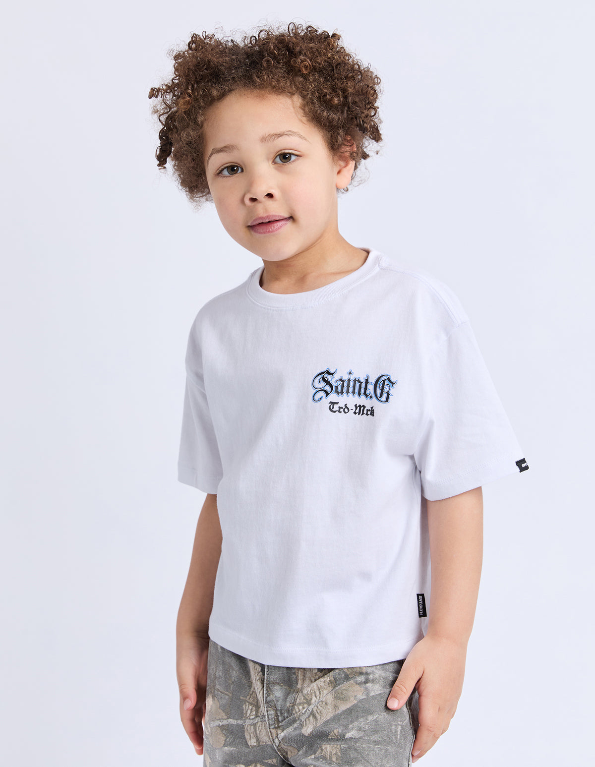 Kids Turntable Tee White