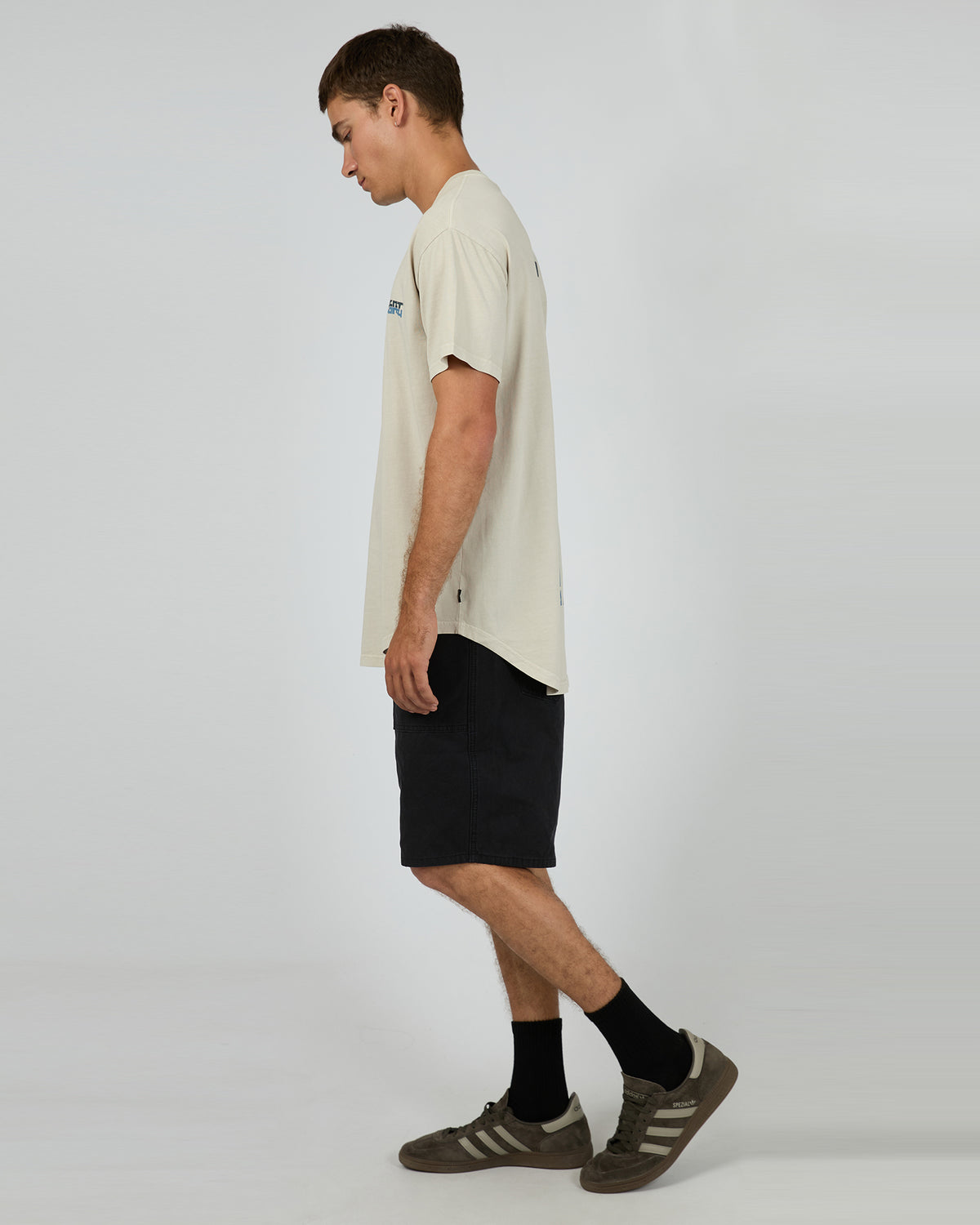 Rail Scoop Tee Grey