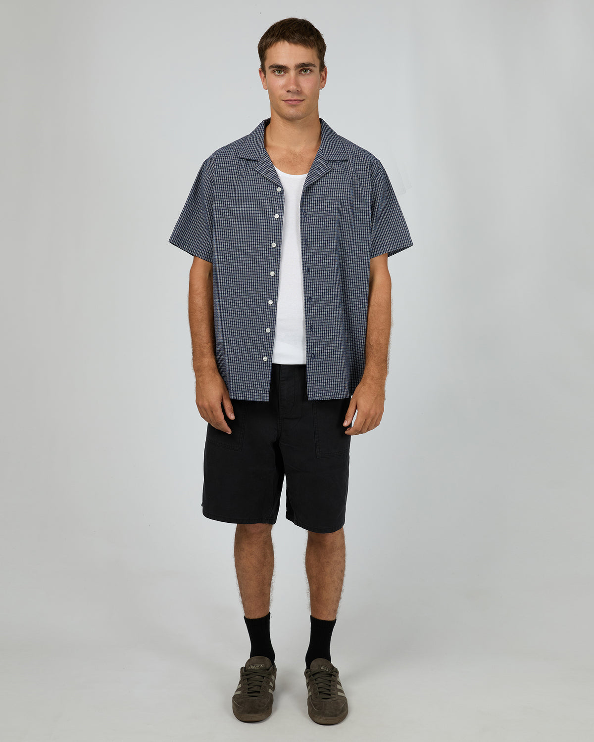 Flinders Short Sleeve Shirt Navy