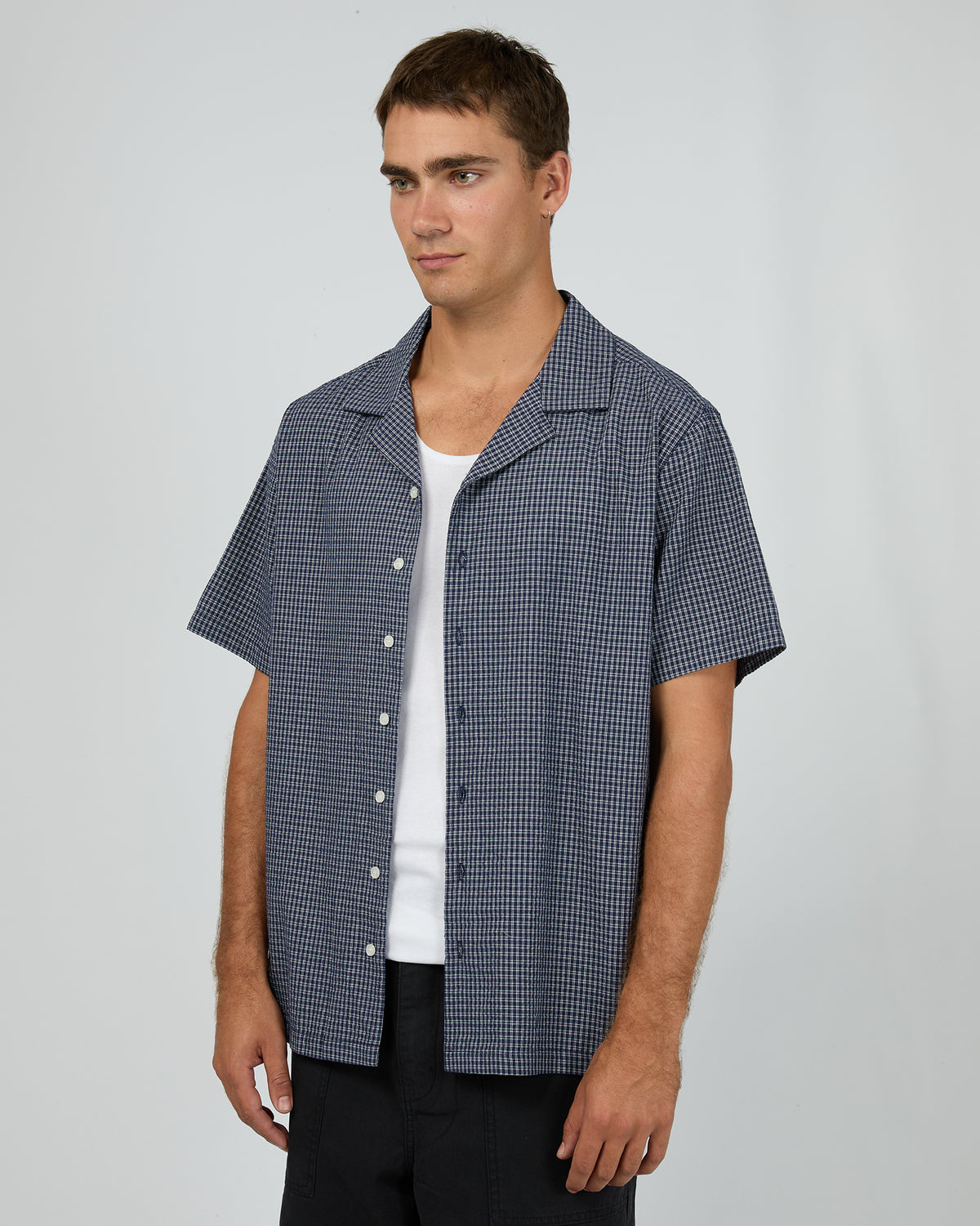 Flinders Short Sleeve Shirt Navy