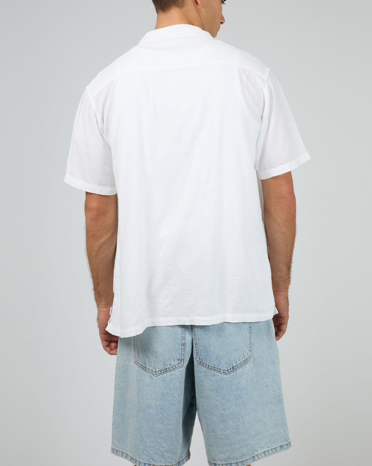 Foliage Short Sleeve Shirt White