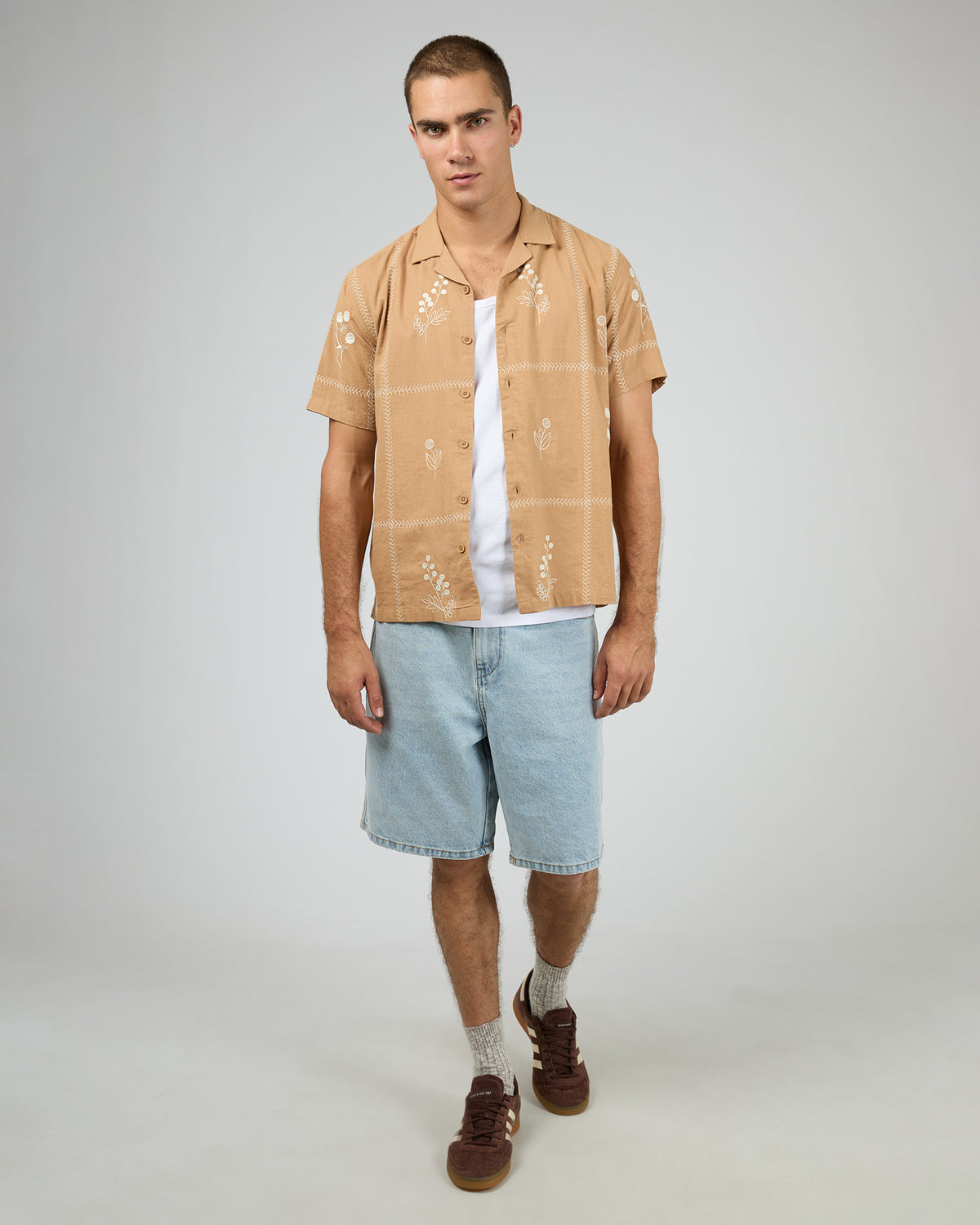 Plains Short Sleeve Shirt Tan