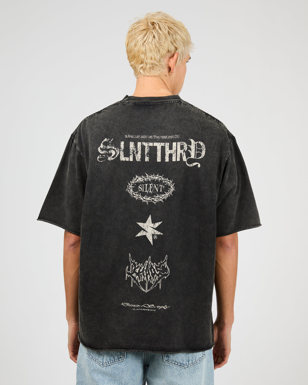 Cipher Tee Washed Black