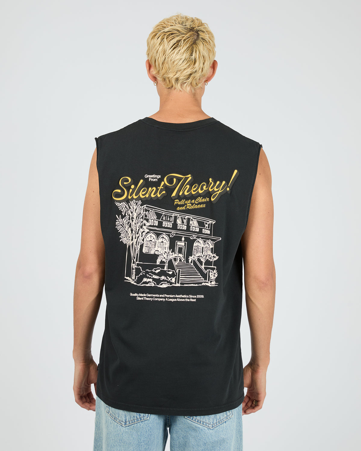 Pull Up A Chair Muscle Washed Black