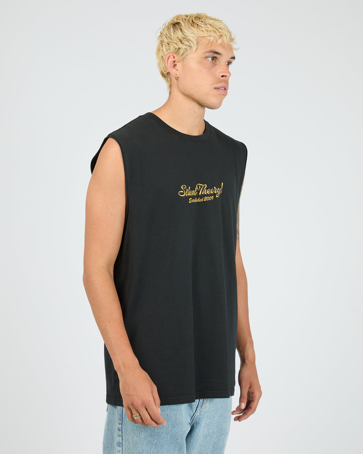 Pull Up A Chair Muscle Washed Black