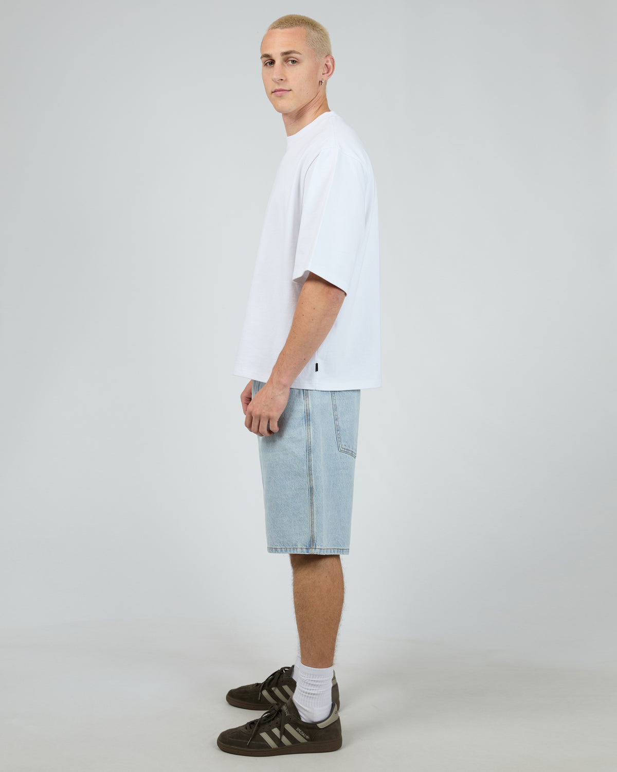 Embroidery Jort Sky Blue
