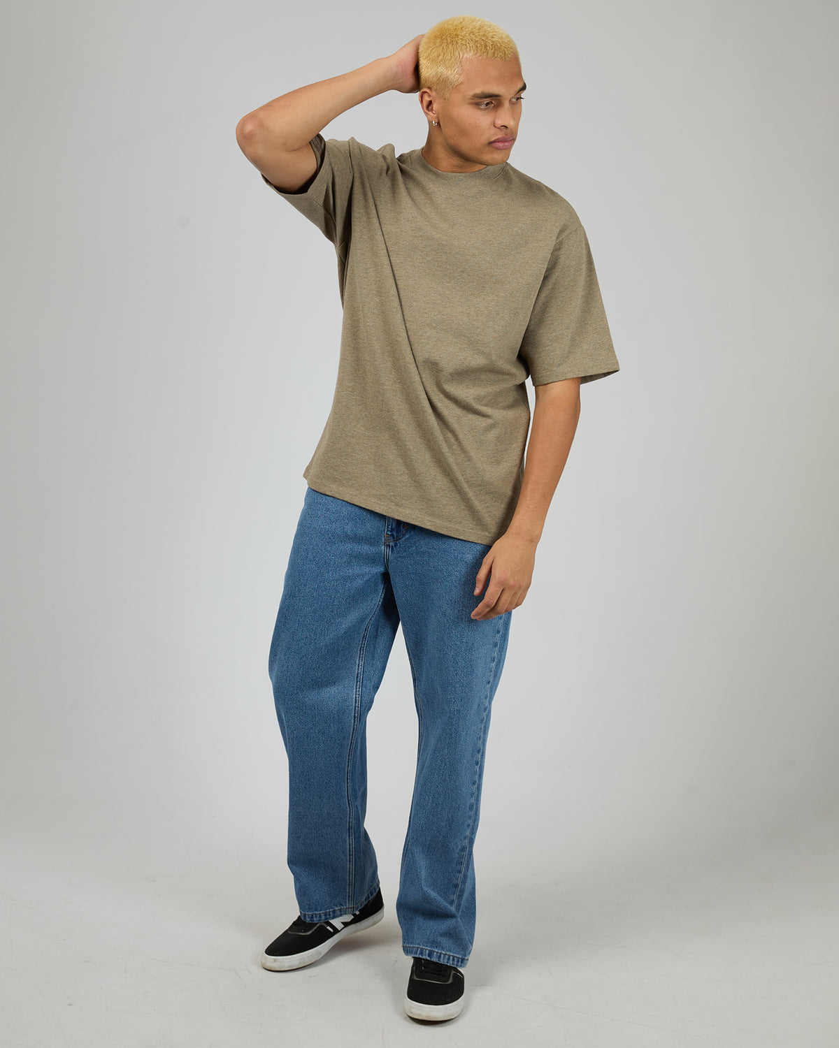 Heavy Weight Tee Brown Marle