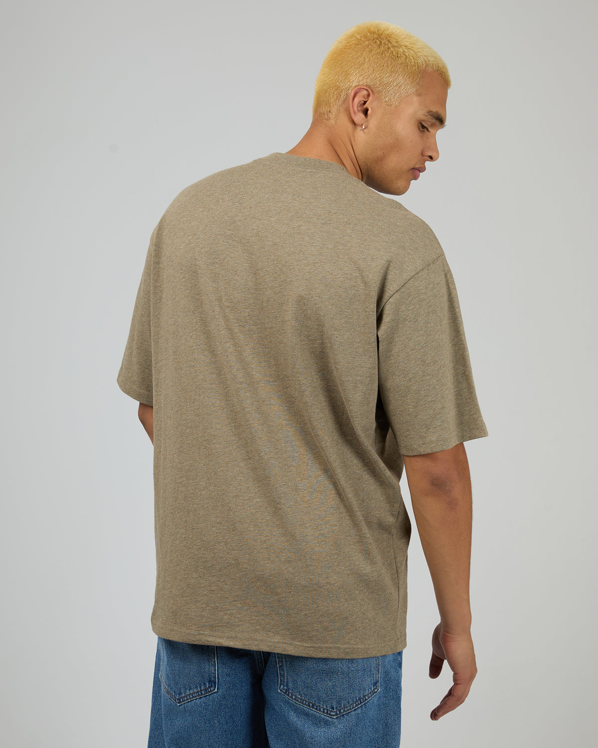 Heavy Weight Tee Brown Marle