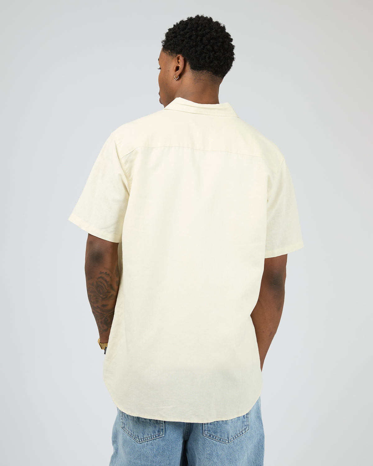 Linen Short Sleeve Shirt II Yellow