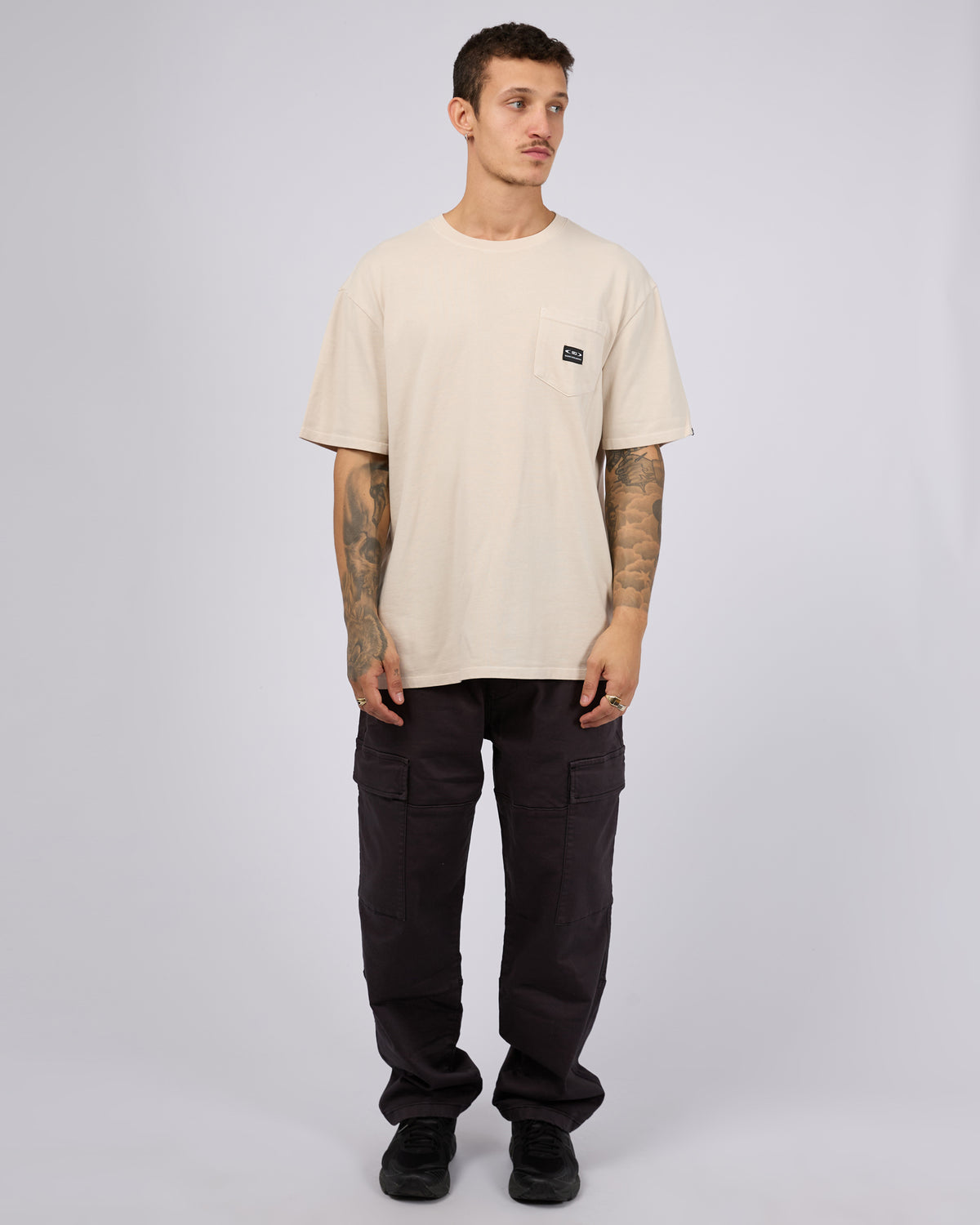 Sg Pocket Tee Stone