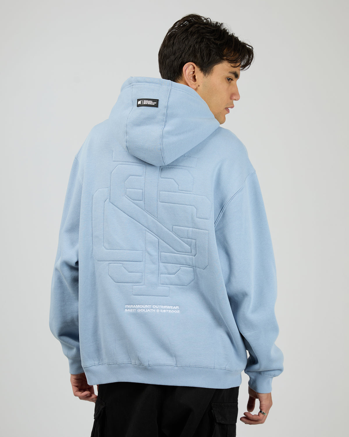 Raised Hoodie Blue