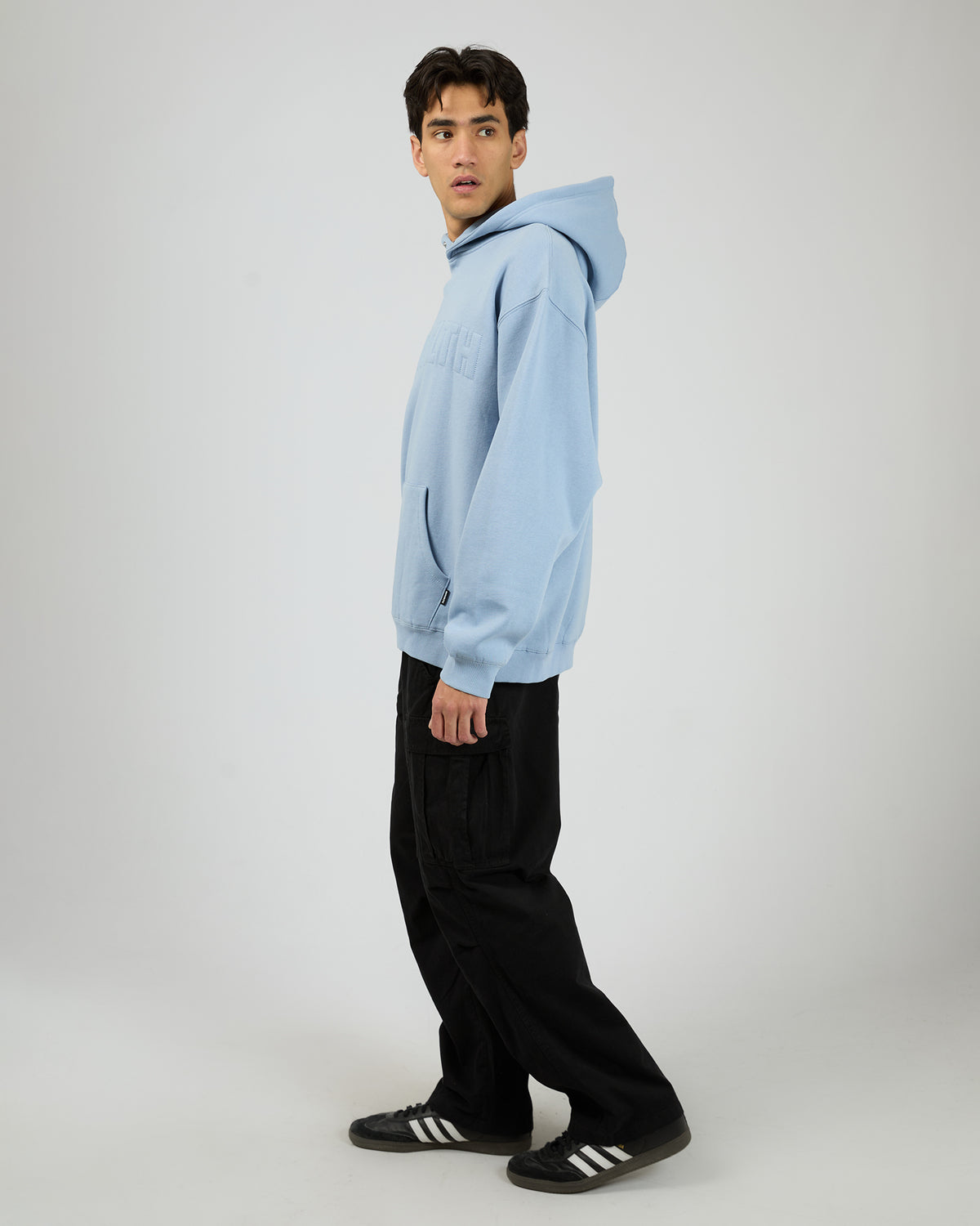 Raised Hoodie Blue