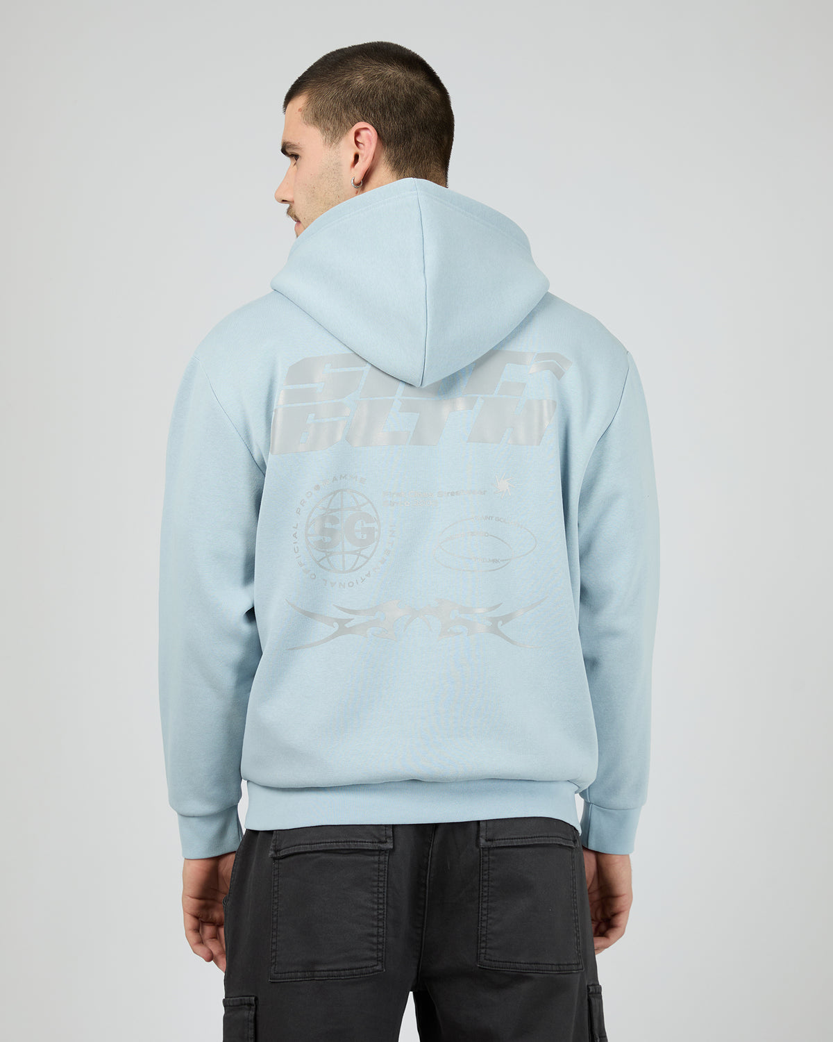 Pacer Reflective Hoodie Blue