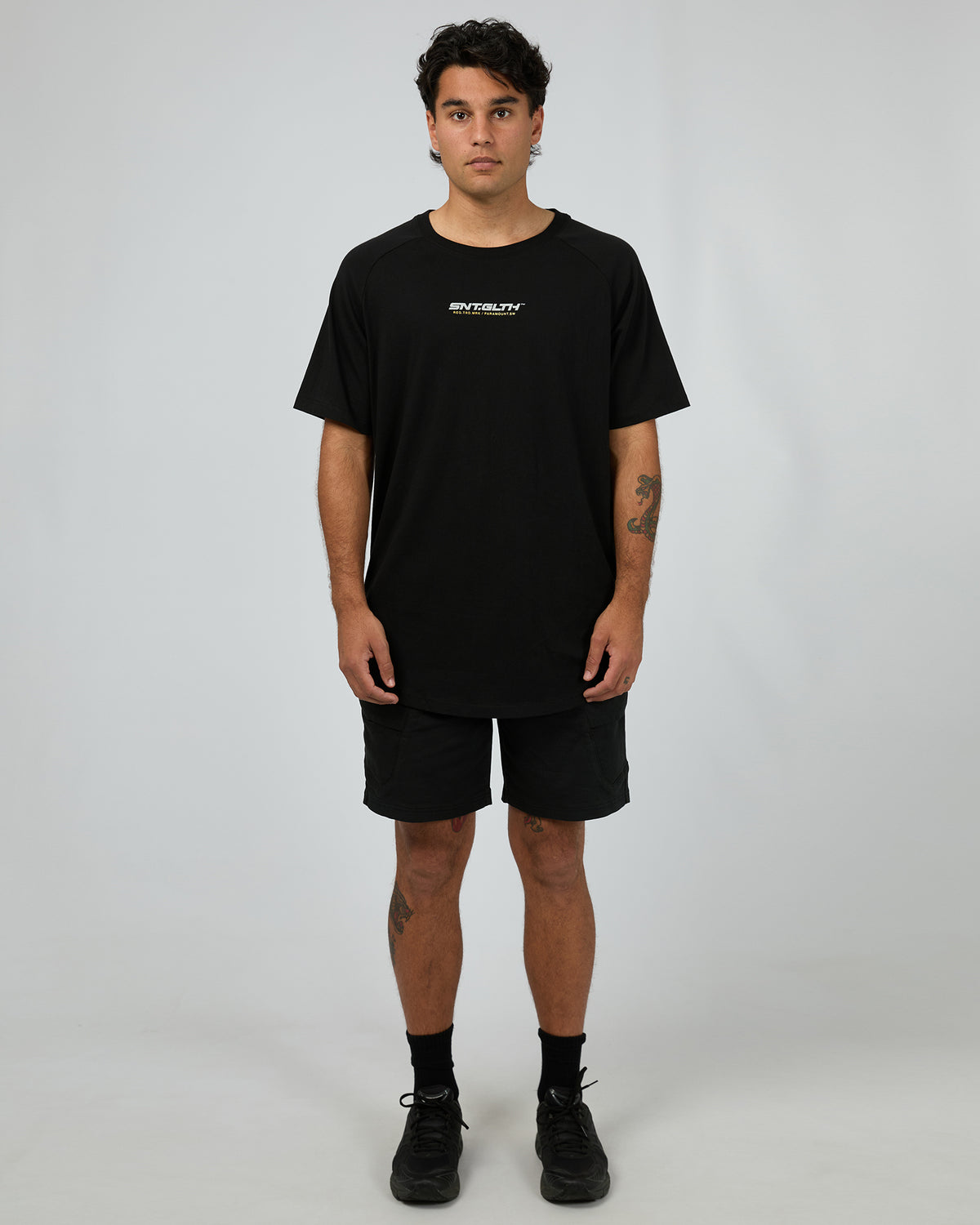 Pace Raglan Tee Black