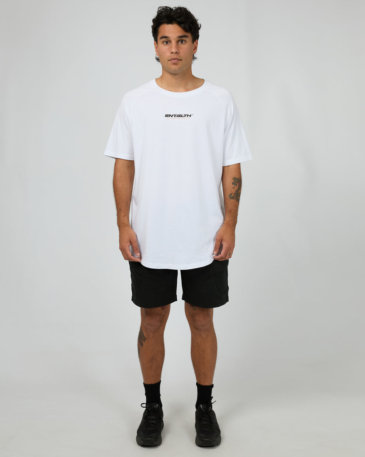 Pace Raglan Tee White