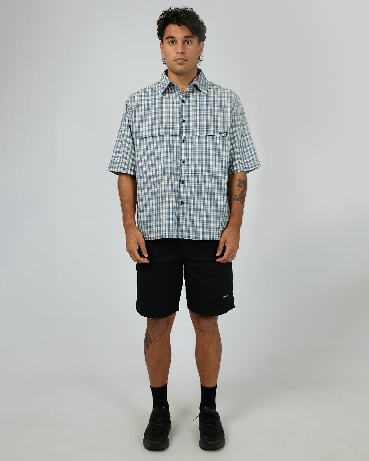 Angler Short Sleeve Shirt Blue