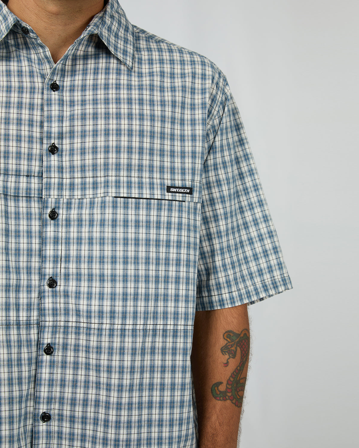 Angler Short Sleeve Shirt Blue