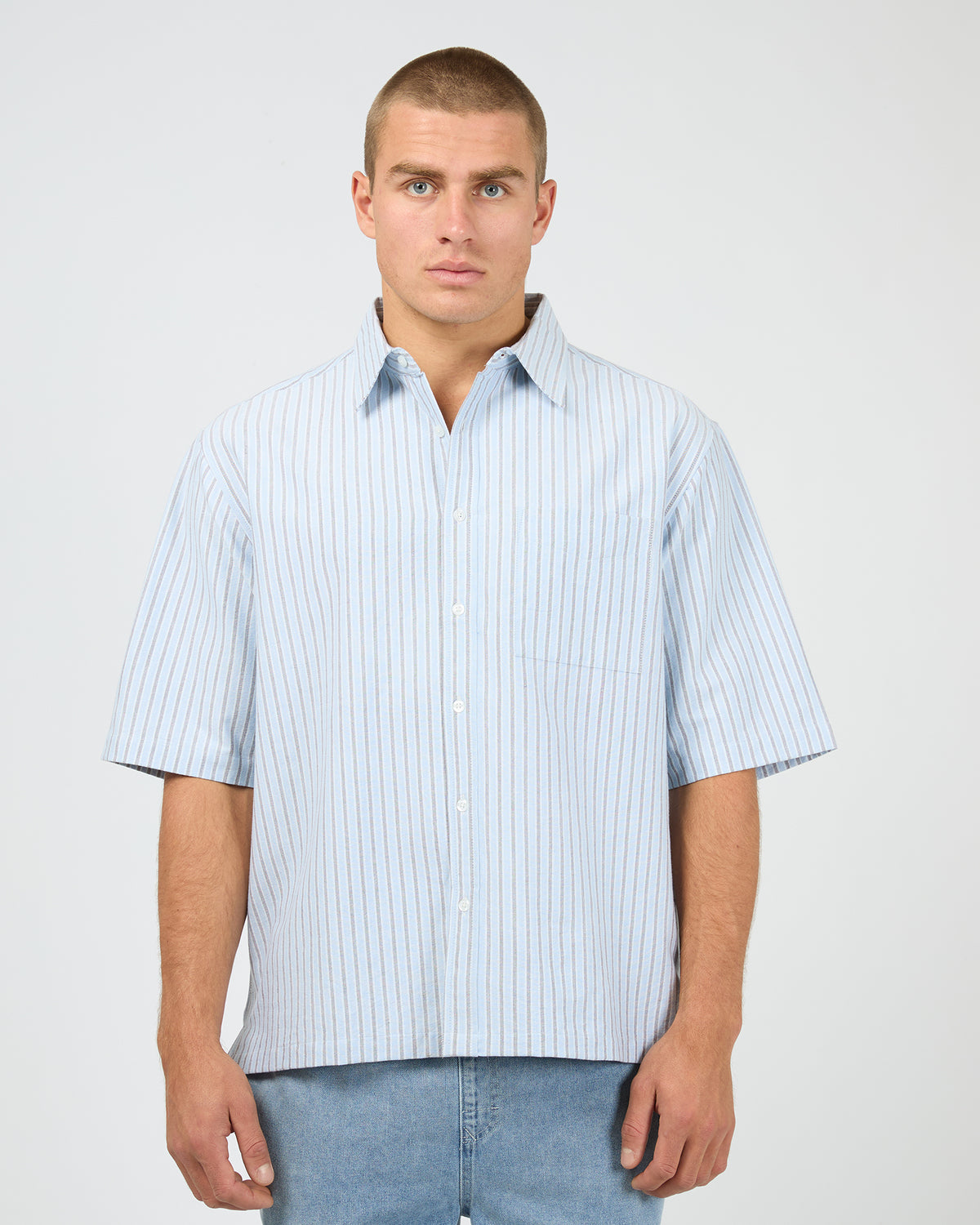 Saville Short Sleeve Shirt Blue