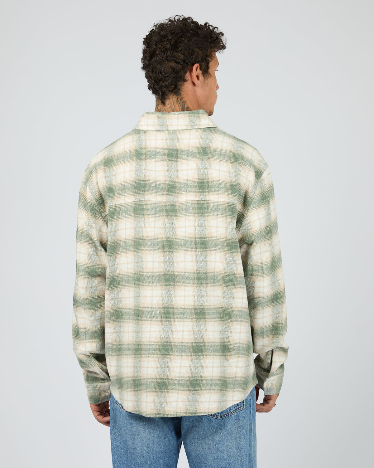 Control Check Shirt Green