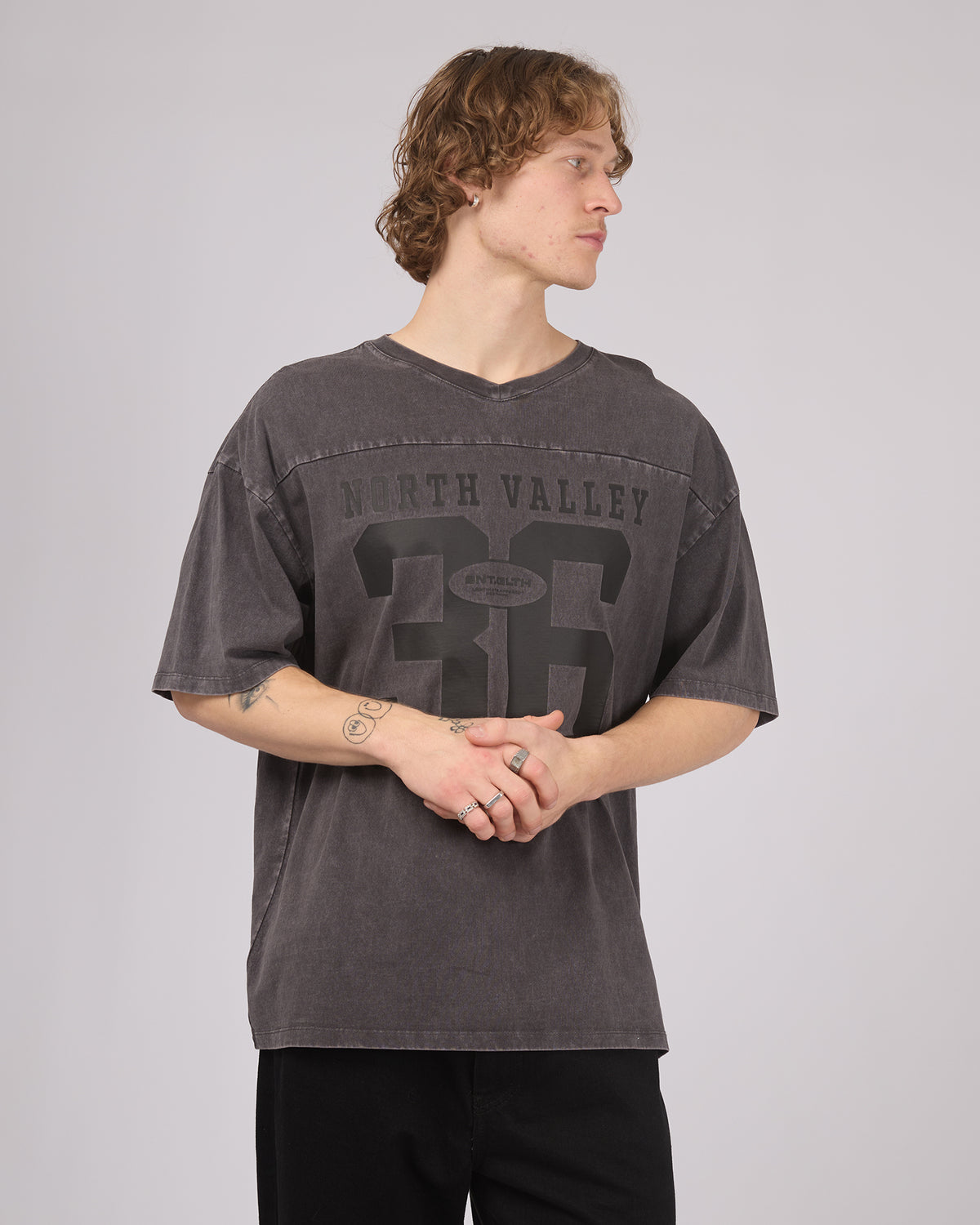 Nth Valley Tee Washed Black