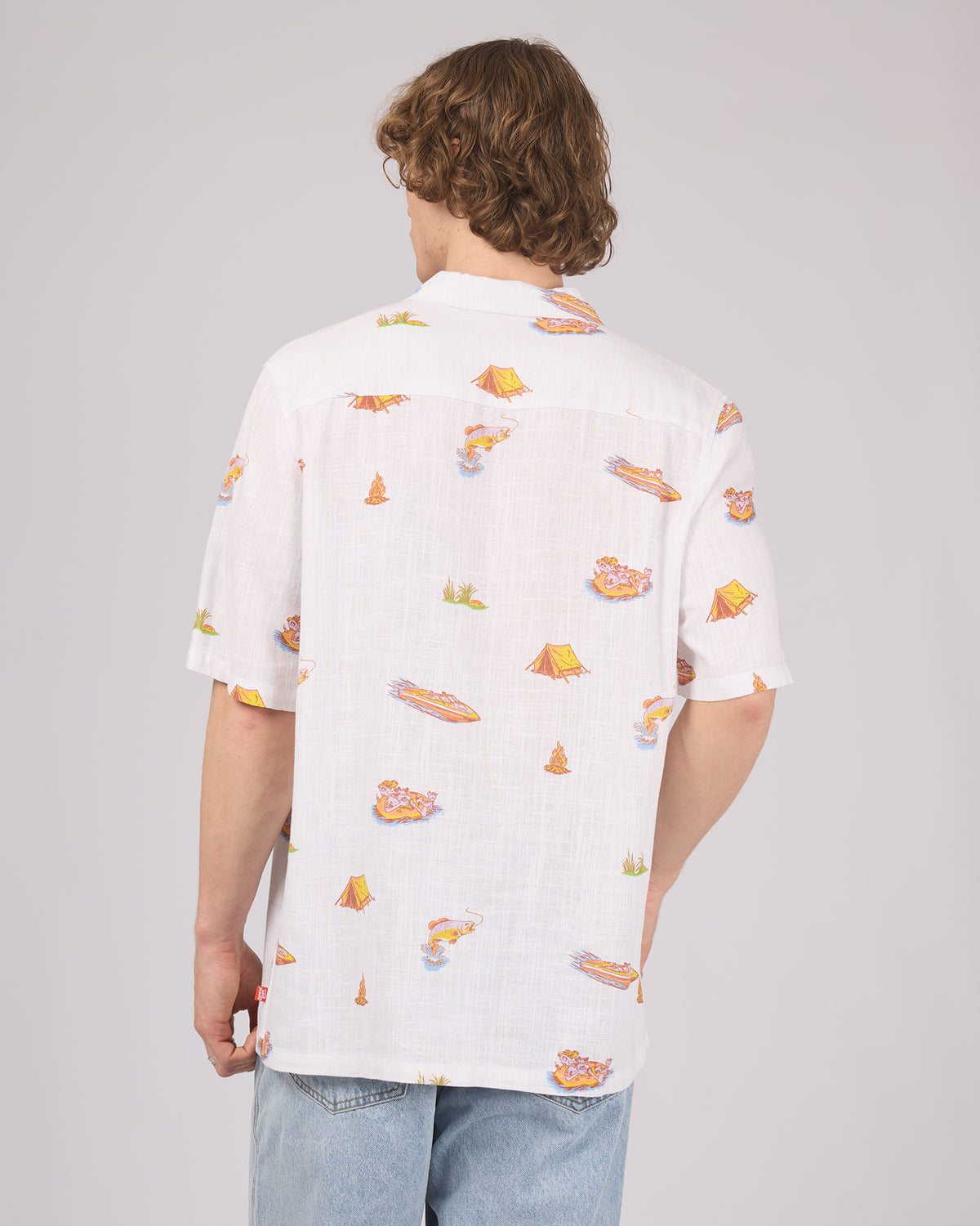 River Rats Short Sleeve Shirt Vintage White