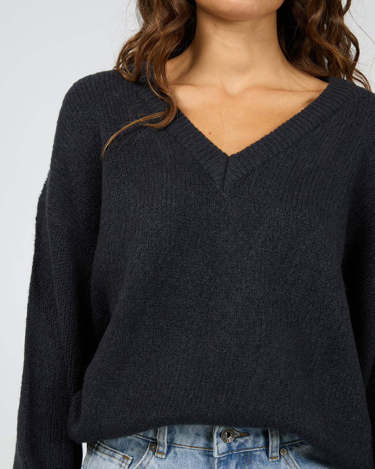 Elias Chunky Knit Jumper Navy