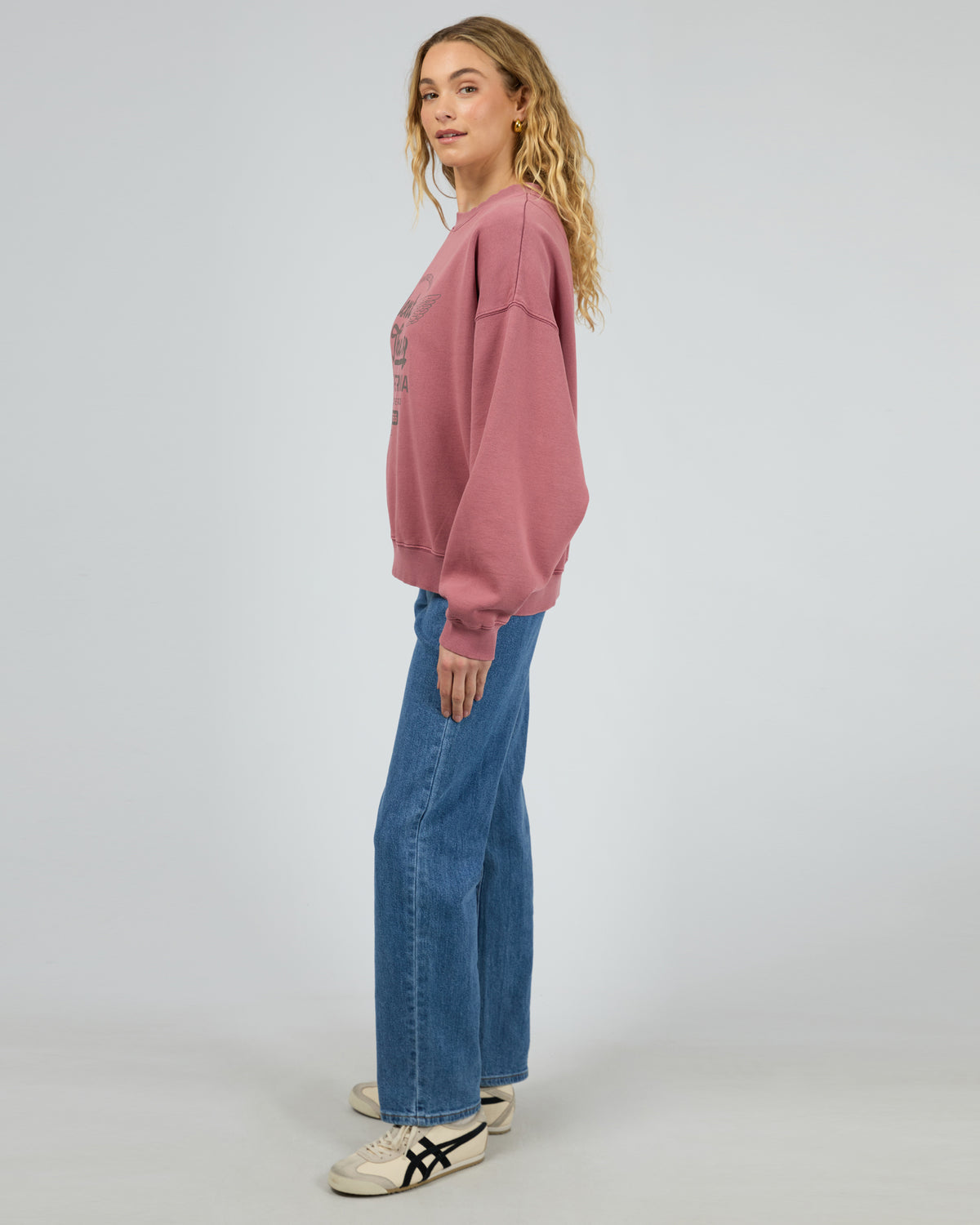 Vintage Denim Crew Cherry