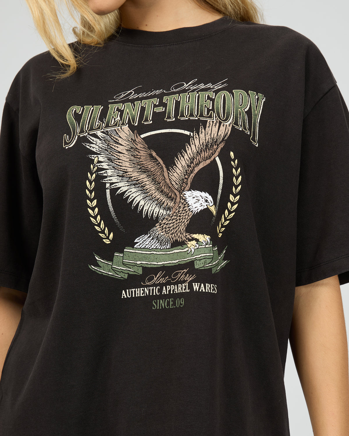 Airborne Tee Washed Black