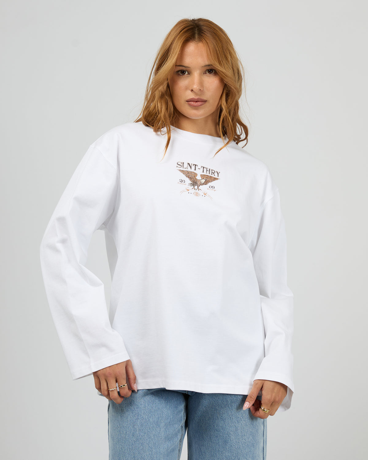Motion Long Sleeve Tee White