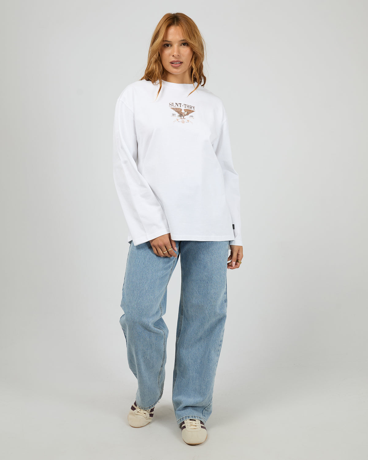 Motion Long Sleeve Tee White