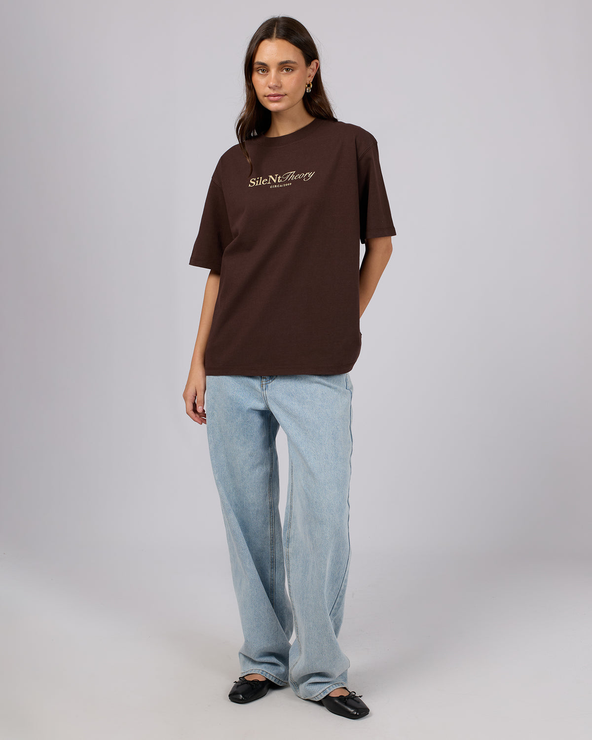 Studio Oversized Tee Chocolate