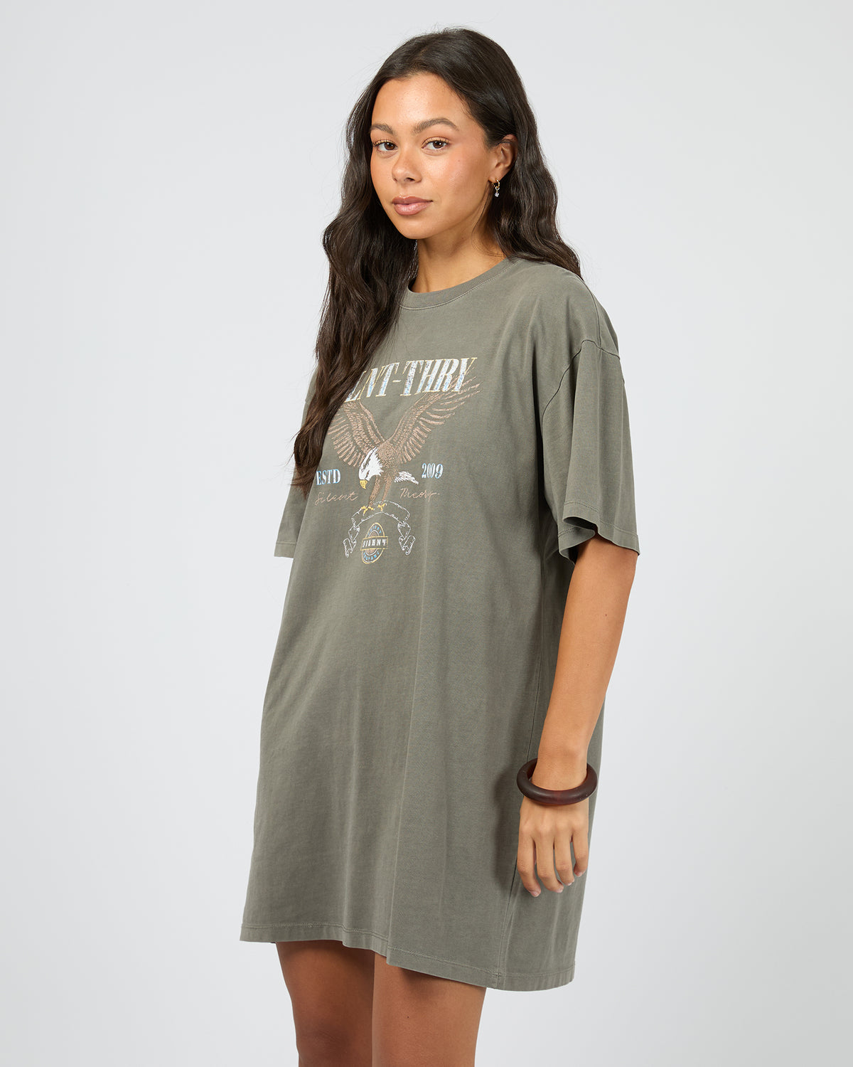 Ambient Tee Dress Charcoal