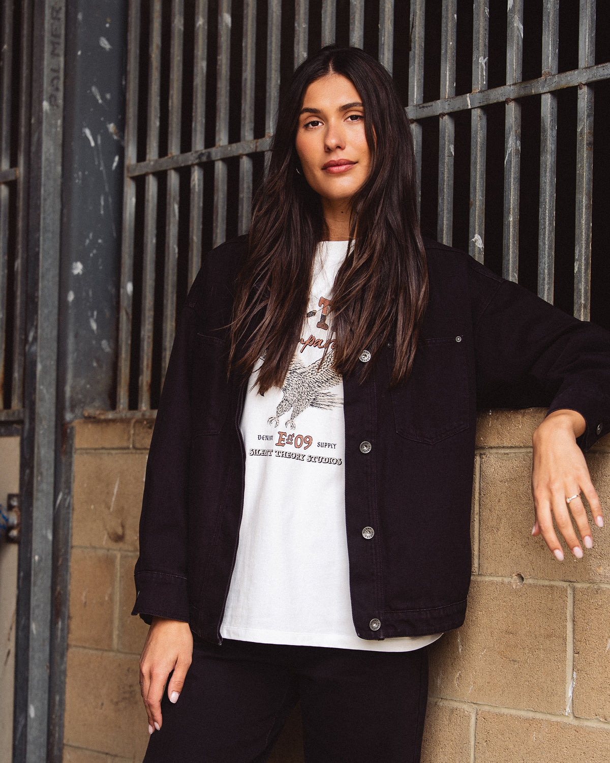 Isla Denim Jacket Chocolate
