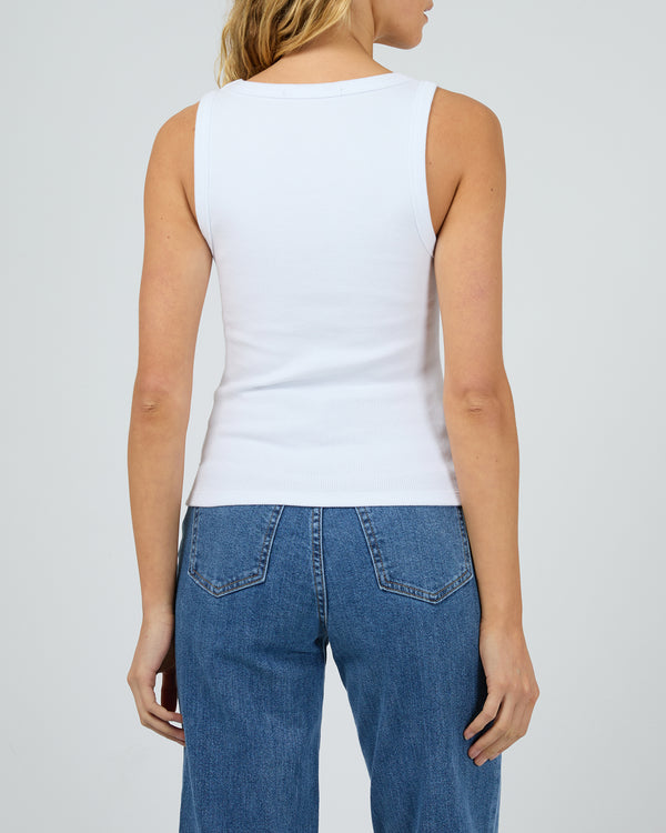 Mia Tank White - Edge Clothing