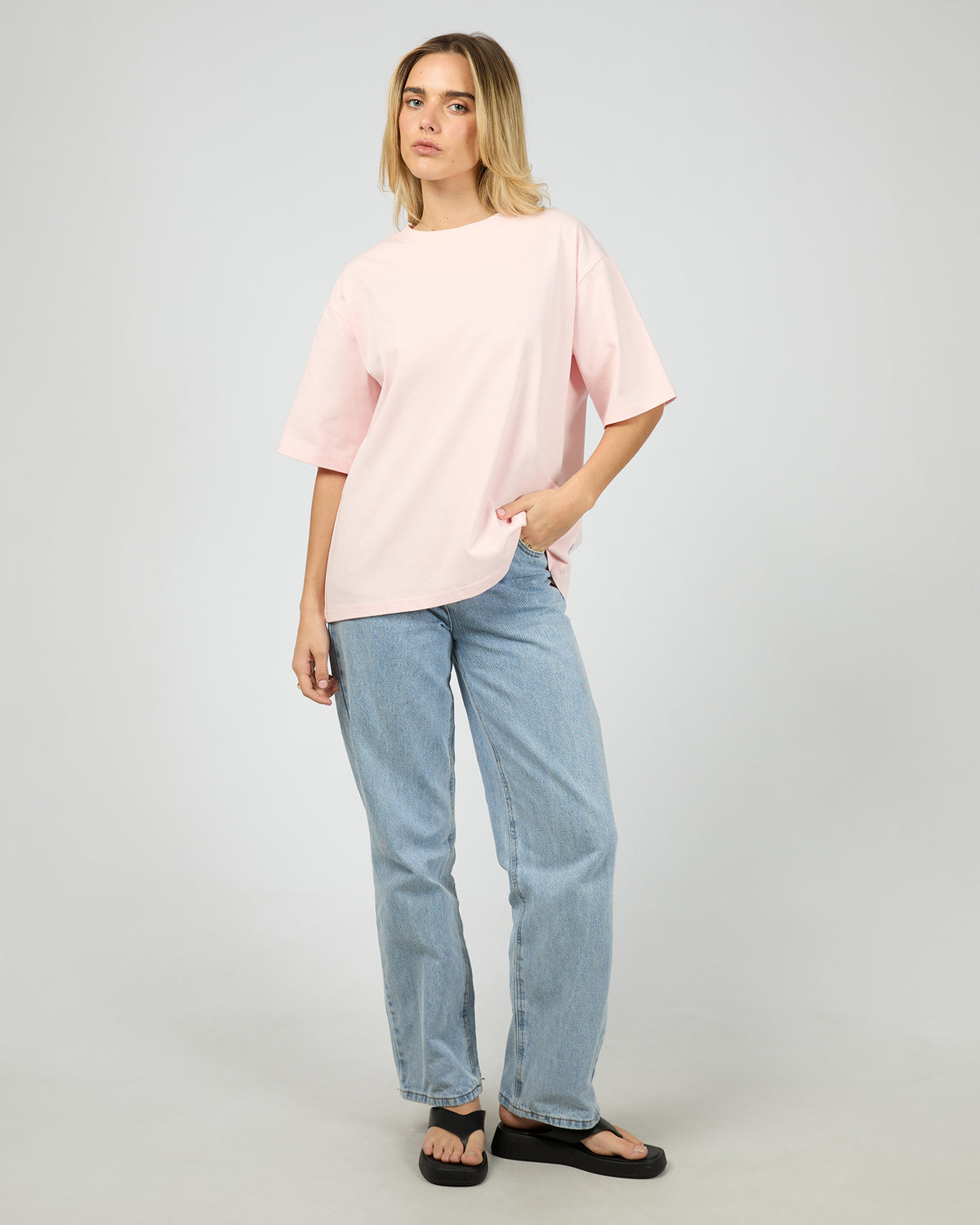 Core Oversized Tee Blush