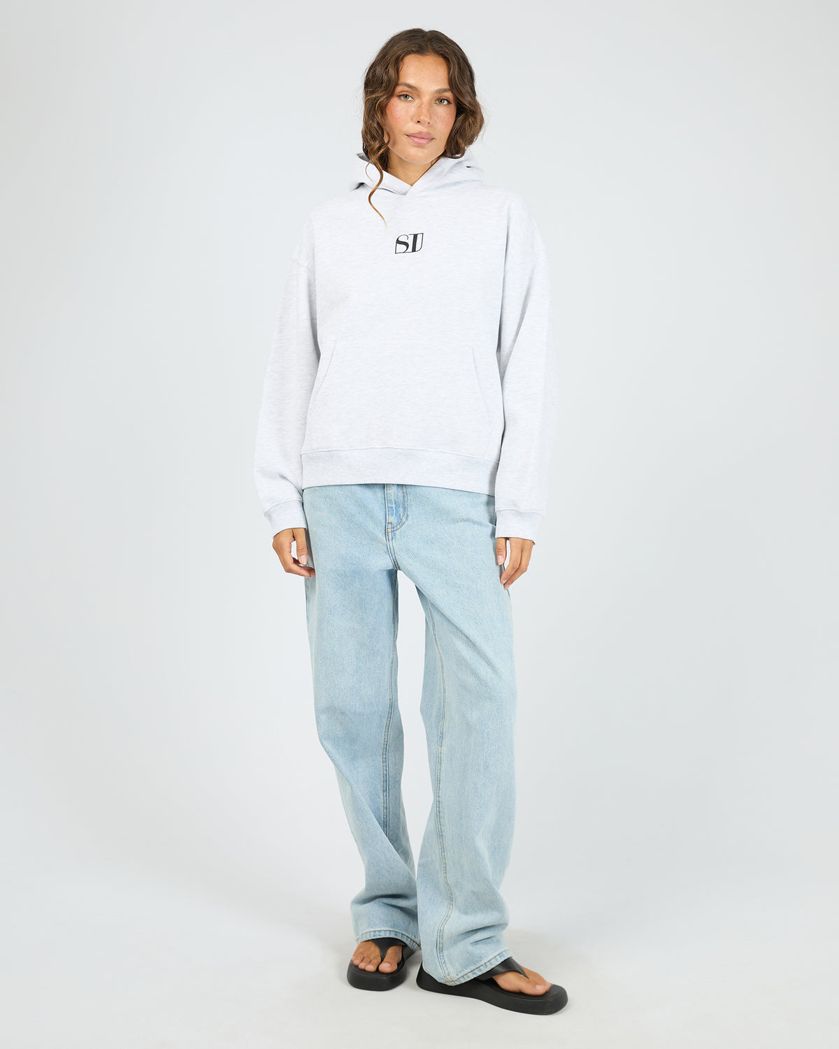 Silent Luxe Hoodie Snow Marle