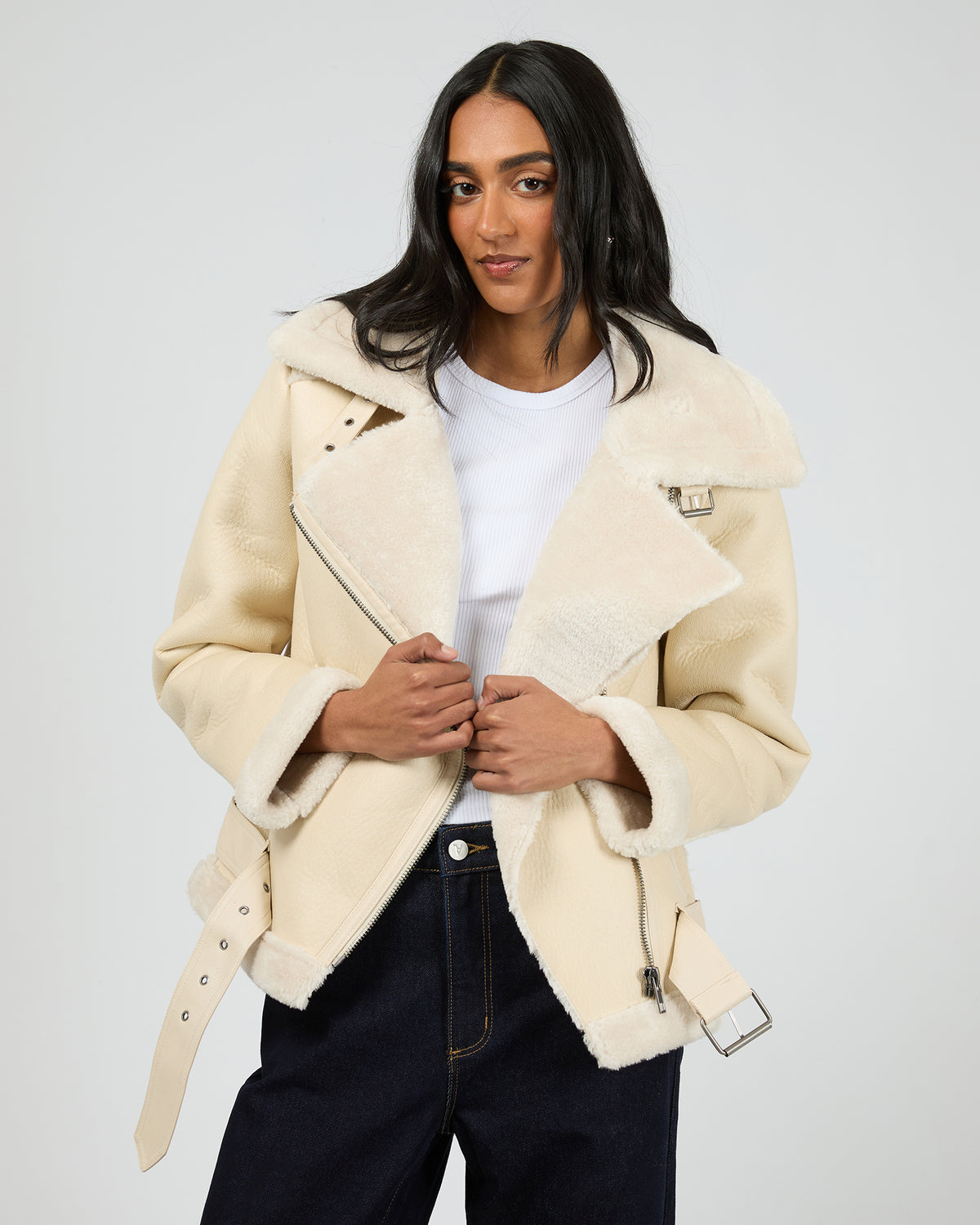 Rory Aviator Jacket Vanilla