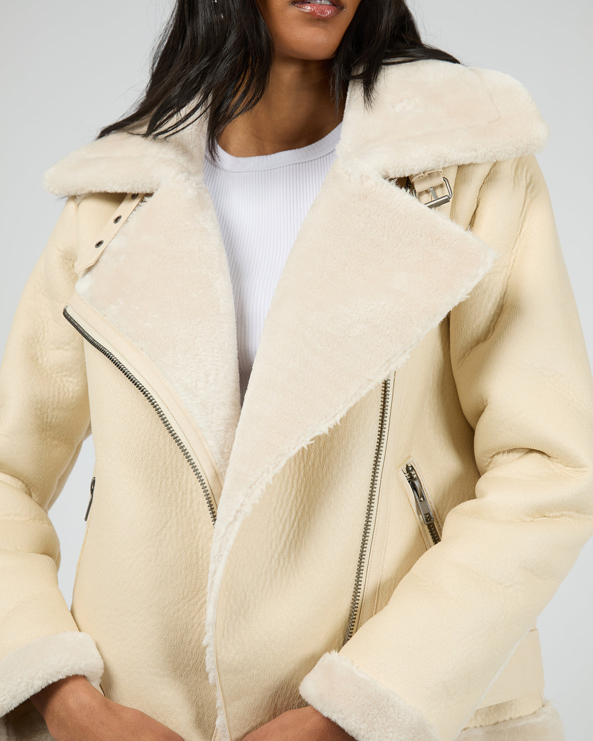 Rory Aviator Jacket Vanilla