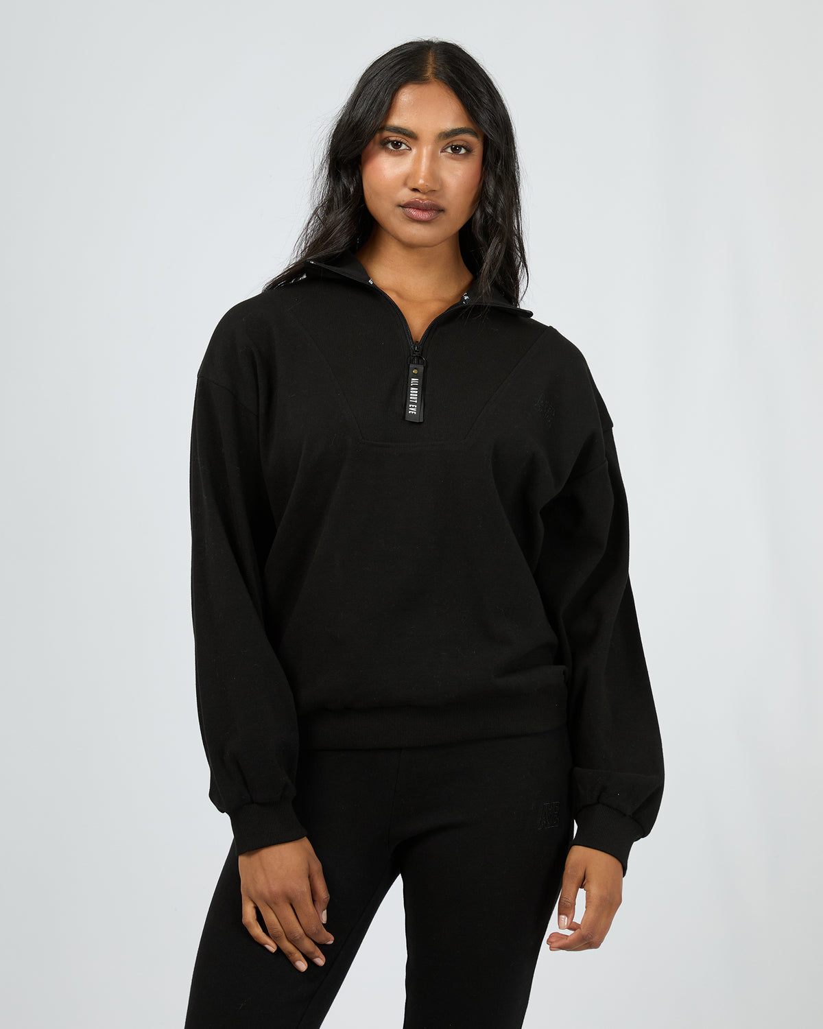 Balance 1/4 Zip Black