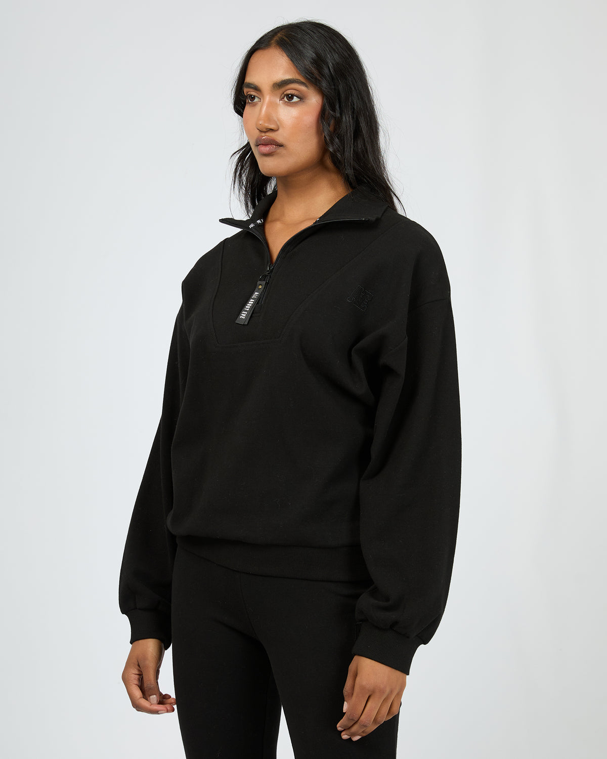 Balance 1/4 Zip Black
