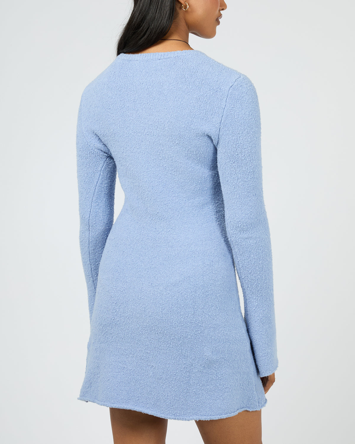 River Knit Mini Dress Vintage Blue