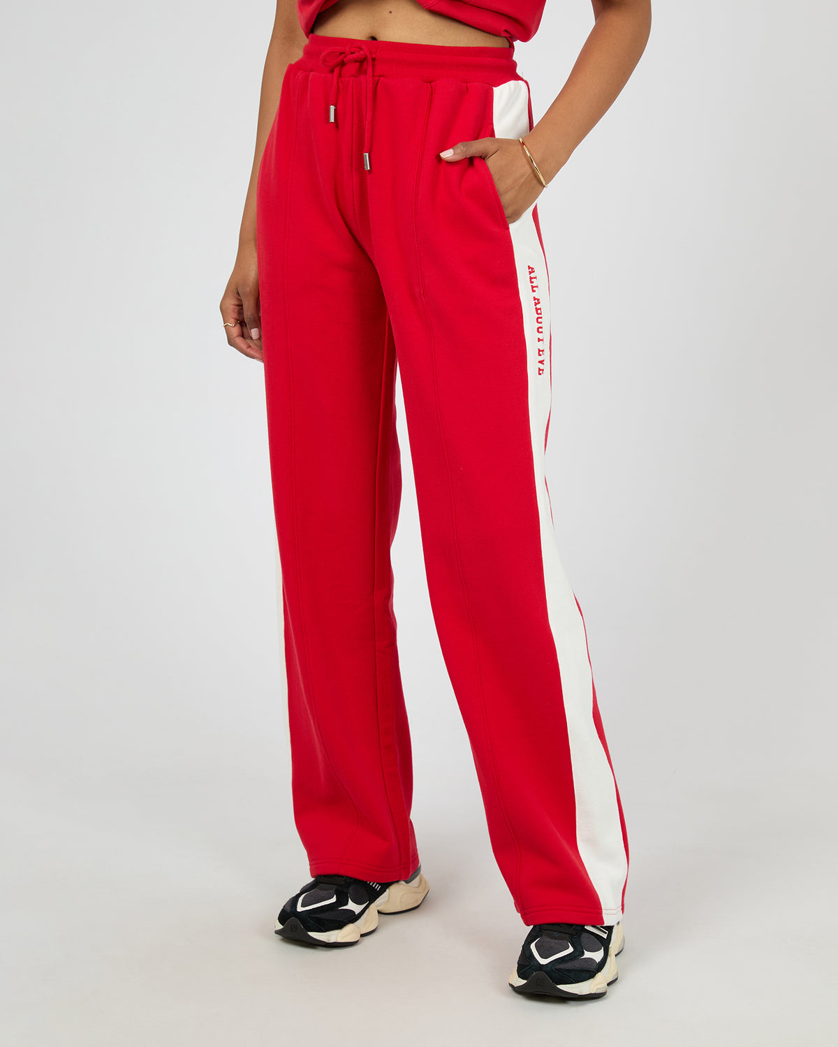 Archie Panel Pant Scarlet