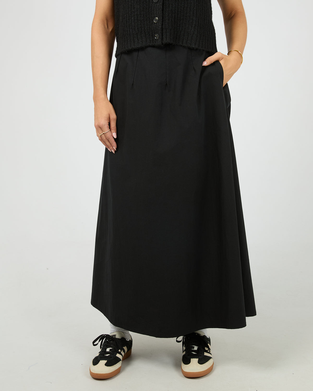 Cleo Maxi Skirt Black