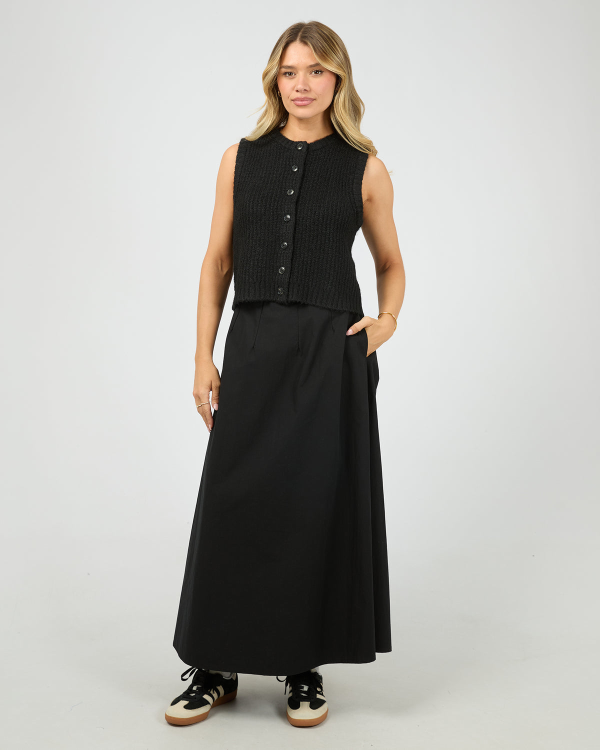 Cleo Maxi Skirt Black