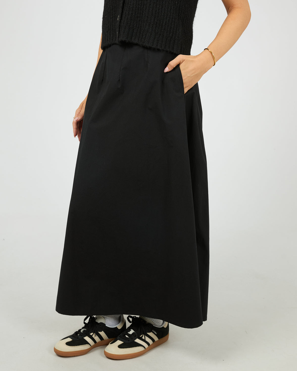 Cleo Maxi Skirt Black