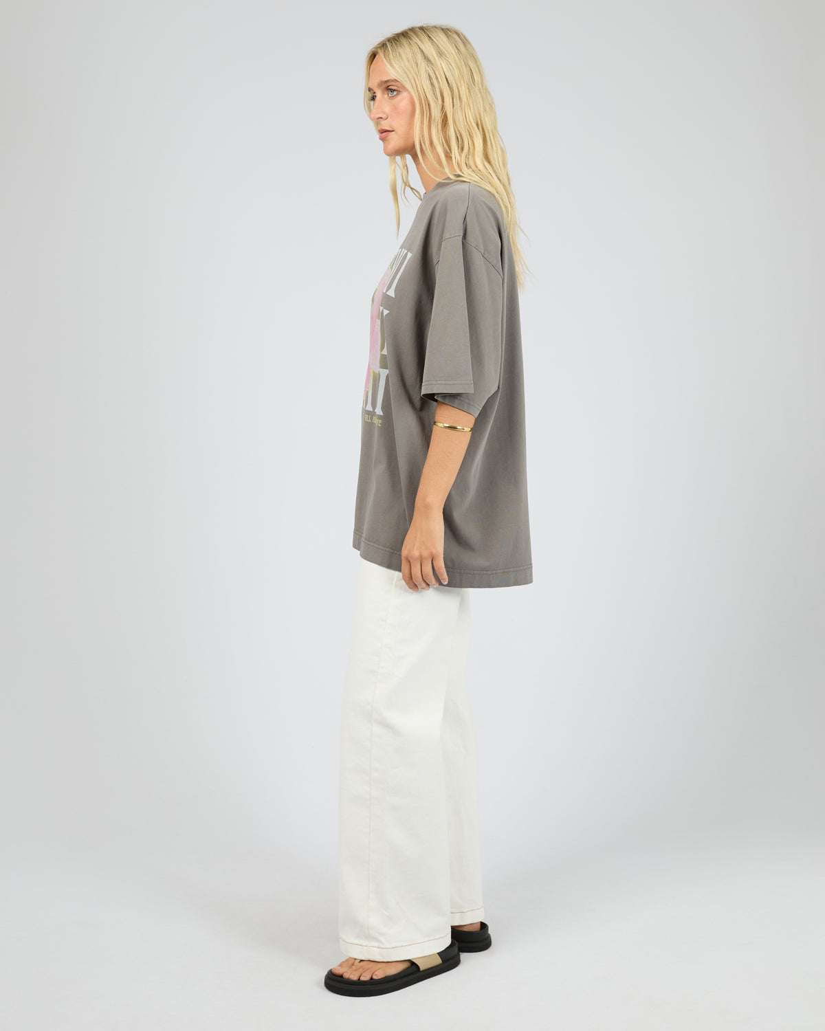 Hawaii Oversized Tee Charcoal