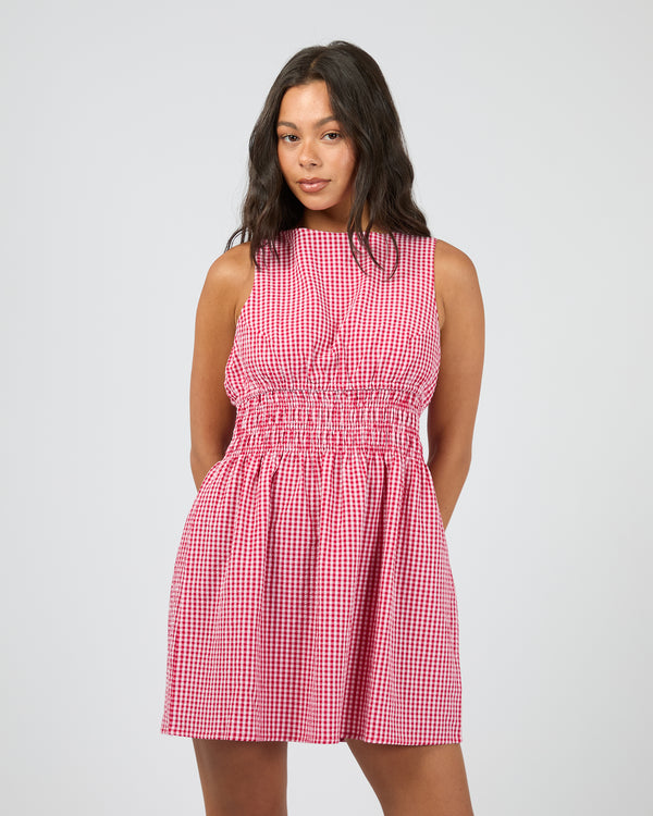 Lani Mini Dress Check - Edge Clothing