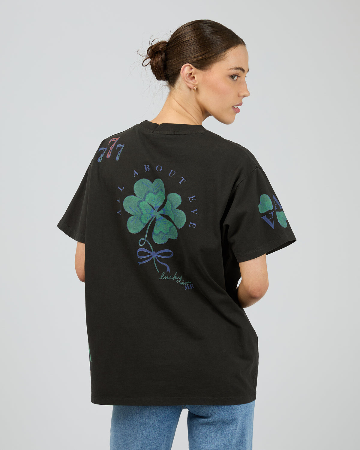 Lucky Charm Relaxed Tee Washed Black